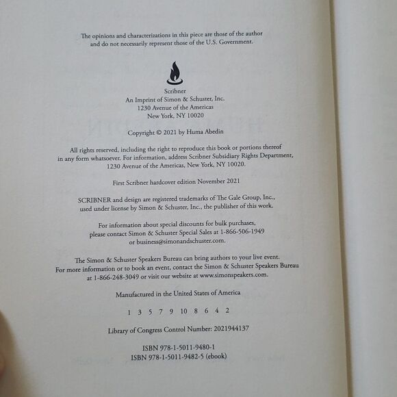 💚3/$20 Book - "Both/And" by Huma Abedin (2021) - Picture 6 of 8